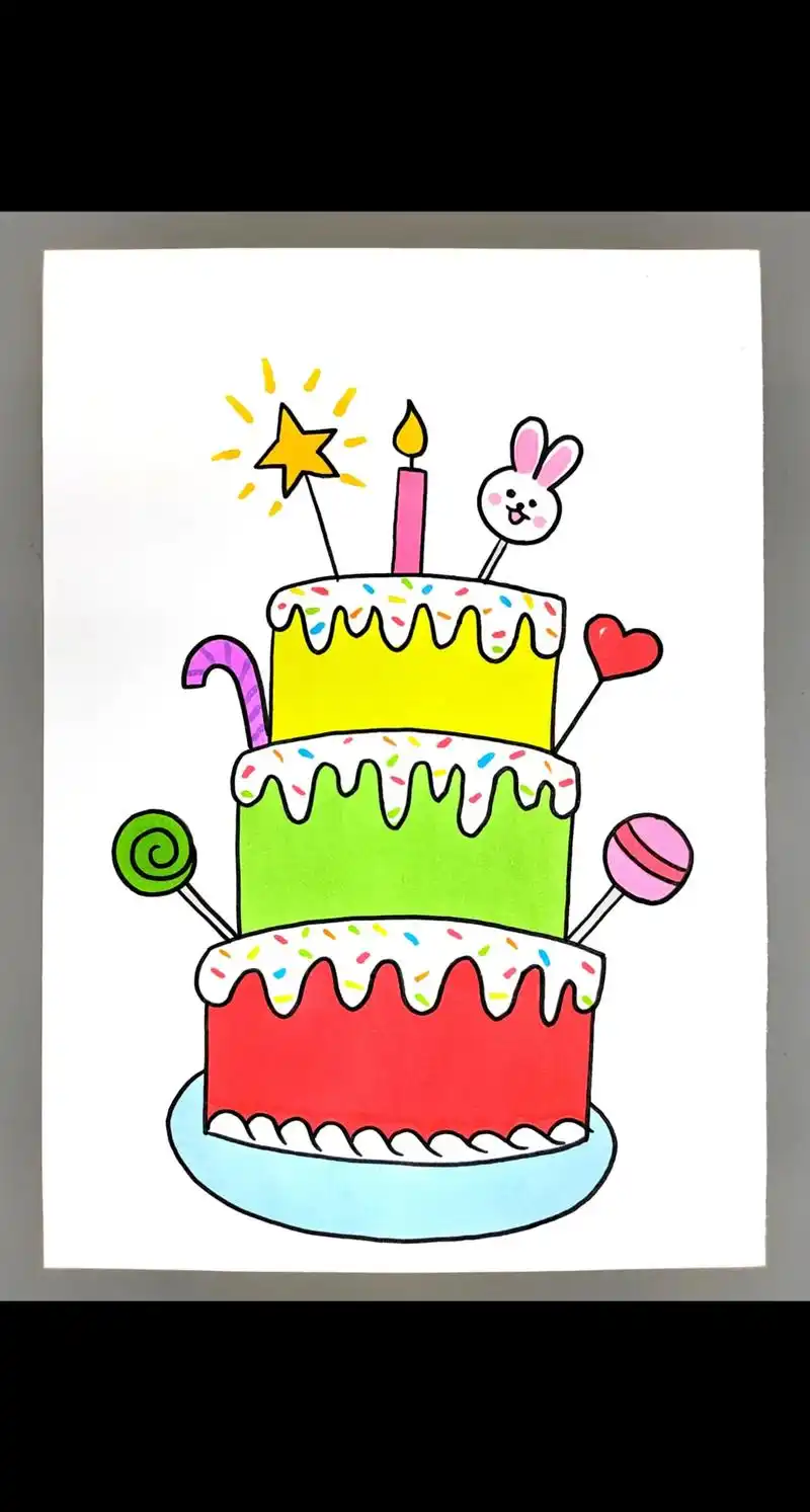 创意儿童画!超简单的创意儿童画合集来啦!幼儿园小朋友也能学会 - 抖