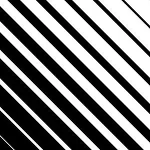 对角直线模式在黑色背景上的白色线切割模式矢量无缝黑白半色调线网格