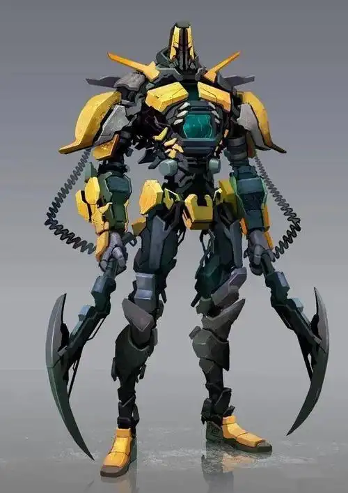 靓图画师rezailyasa科幻机甲战士插画作品欣赏