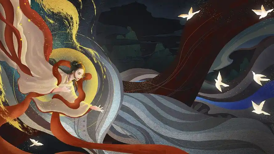 下凡——oppo乐划锁屏插画大赏设计大赛