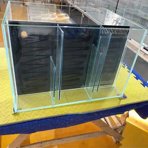 楷煊水族背滤缸侧滤鱼缸定制金晶超白缸过滤鱼缸免换水小型鱼缸