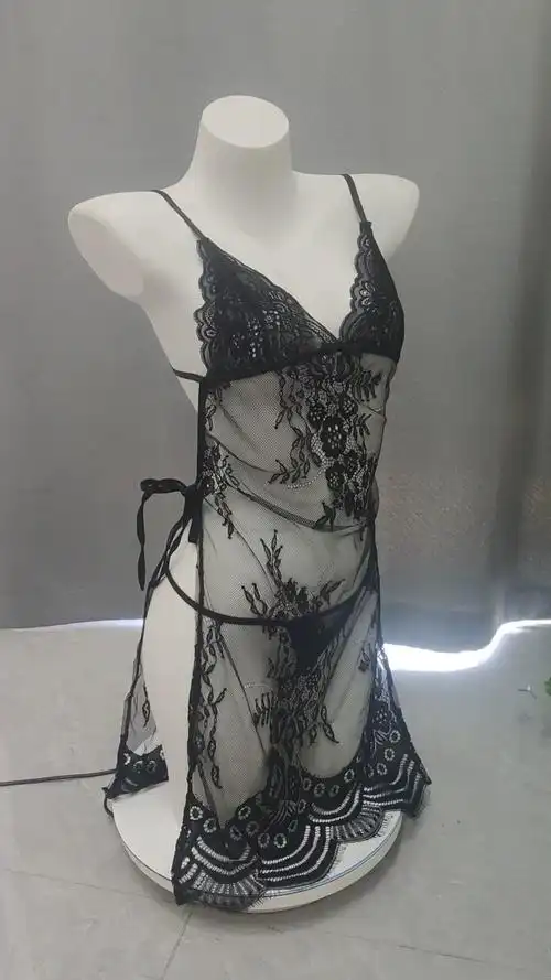 长夜漫漫情趣内衣性感露背睡衣透视吊带睡裙家居服套装代发2115