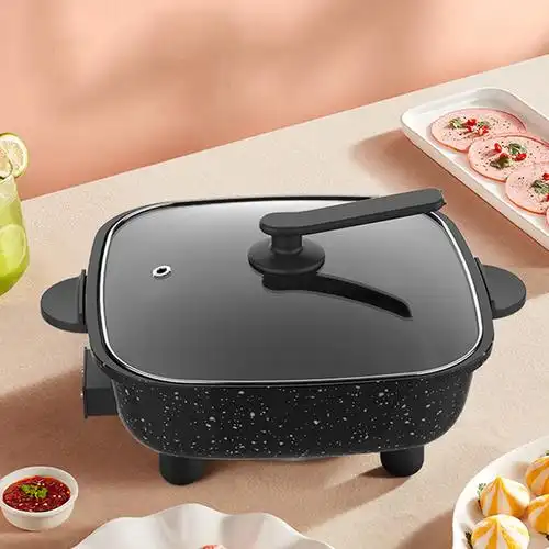 九阳joyounghg60g521电火锅家用多功能电热锅6l大容量多档可调麦饭石