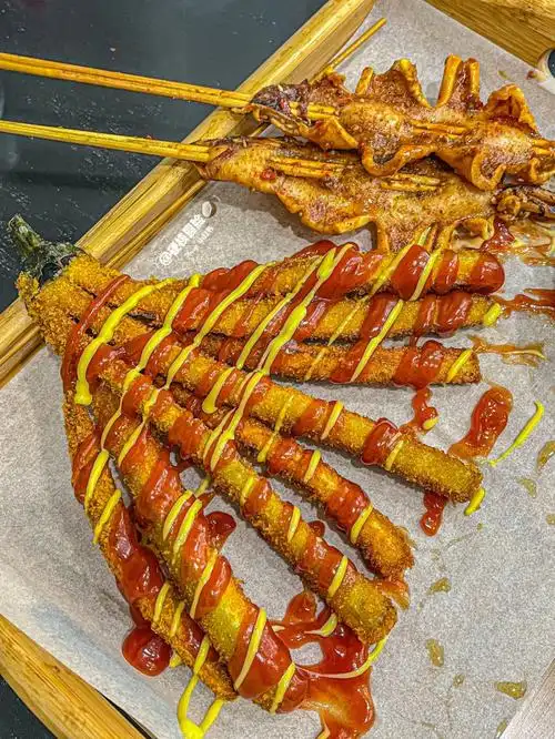 包头竟然吃到劈腿茄子东北炸串人均20