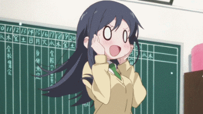 卡通女孩脸红可爱张大嘴gif动图_动态图_表情包下载_soogif