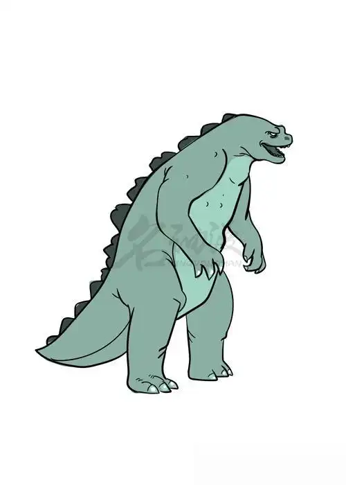 哥斯拉绘画教程