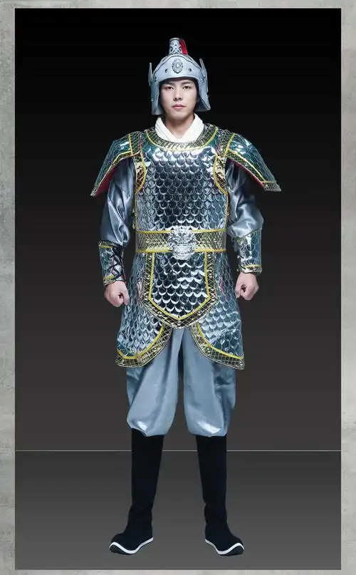 古代将军盔甲 古代将军盔甲可穿成人古装战袍真人铠甲岳飞元帅古装
