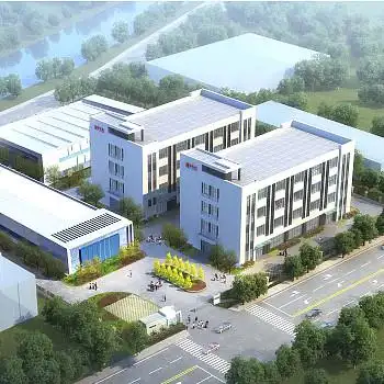 生产综合车间鸟瞰效果图设计,厂房厂区方案效果图制作