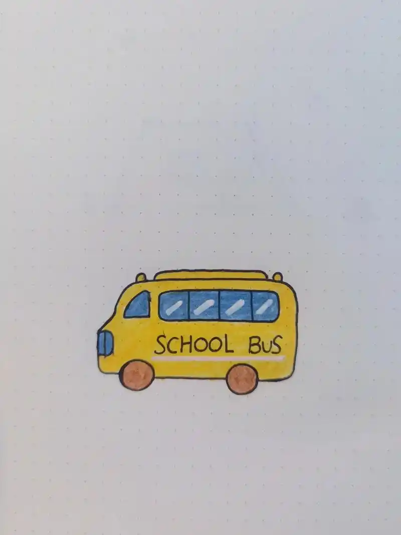 明天学校见呦!#简笔画 #画画 #一起学画画 # - 抖音