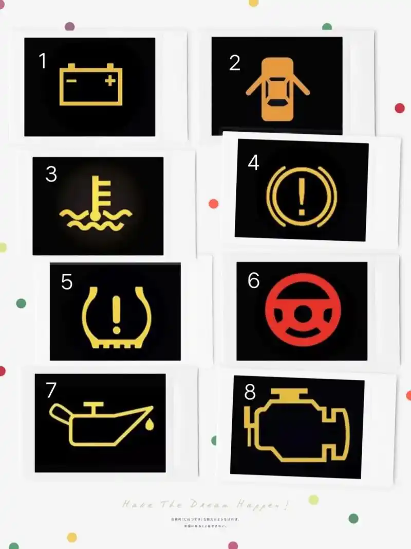 今天给大家分享下,仪表盘上那些关乎行车安全的故障报警灯,94宝们