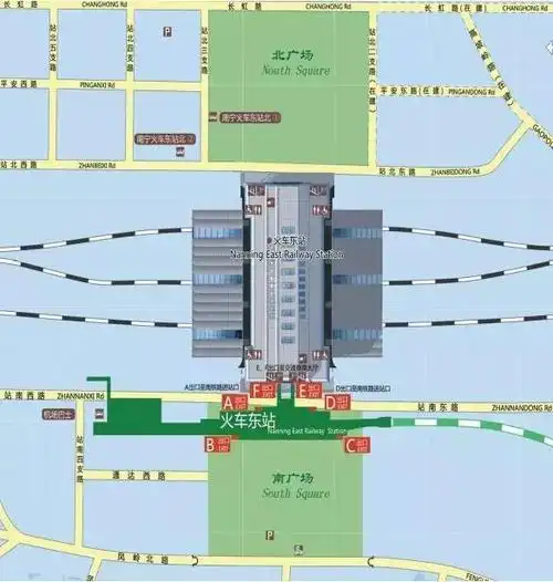 7号线换乘站,又是与火车东站的换乘站,可以实现地铁,国铁,公交,出租车