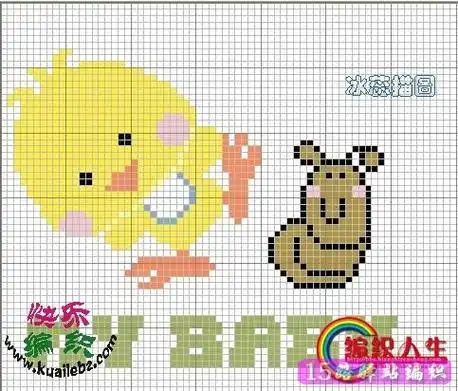 编织儿童毛衣动物花样儿童动物毛衣编织方法图案棒针编织图解