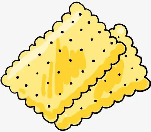 儿童袋装饼干简笔画