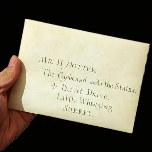 霍格沃茨入学通知书哈利波特周边复古羊皮纸信纸生日礼物创意摆件