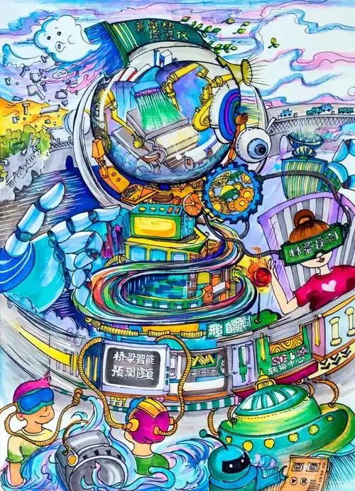 【线上展览】第三十四届杭州市青少年科技创新大赛优秀少儿科幻画欣赏