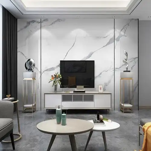 电视瓷砖背景墙现代简约微晶晶石客厅大理石墙砖石材瓷砖背景墙