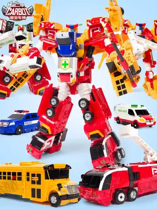咖宝车神4超护巨人第四季新款变形汽车儿童机器人五合体金刚男孩
