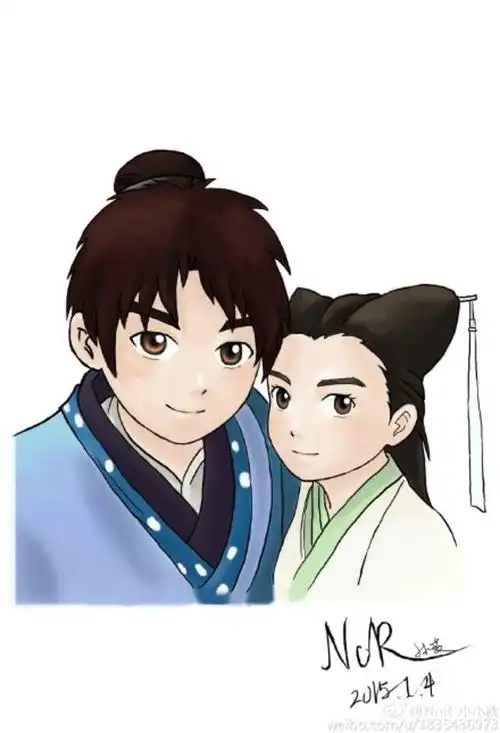 2015电视剧神雕侠侣随手画杨过 陈晓饰演杨过 cr.nor-小小秋