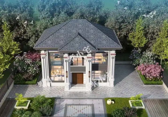 二层新中式推荐爆款-农村自建房别墅设计房子设计图纸-效果图合集-墅