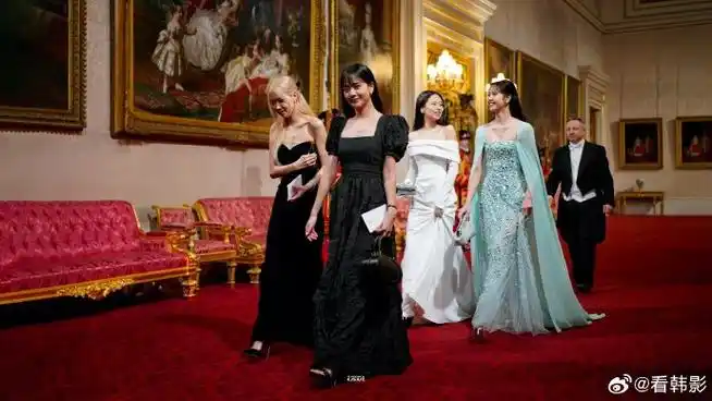blackpink出席白金汉宫宴会##blackpink被英国国王点