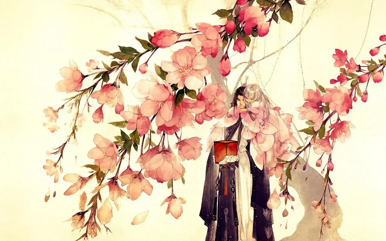 古风水墨精美插画电脑桌面壁纸