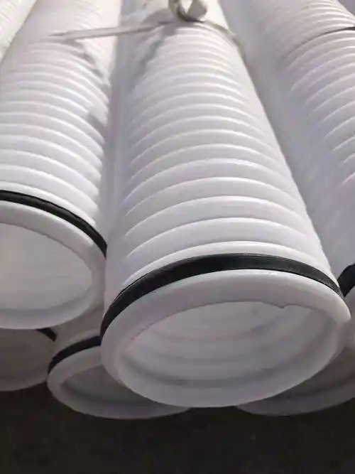 排水更流畅弹簧式半圆环向排水管软式100mm弹簧排水半圆管pvc软式