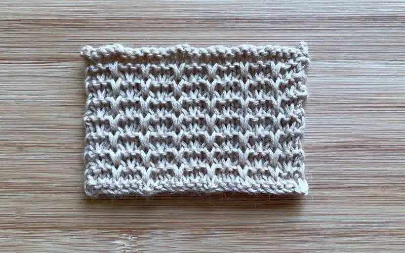 【轻描编织】棒针小方格花样,简单的上下针,凹凸感强,给男宝女宝织都