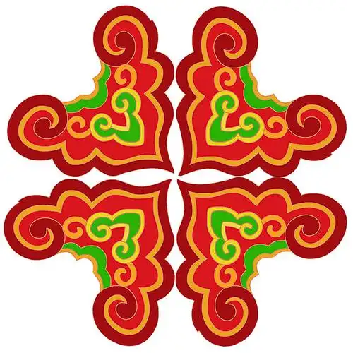 羌族传统纹样自己改编|平面|图案|葡萄柚子蜜_原创作品-站酷zcool