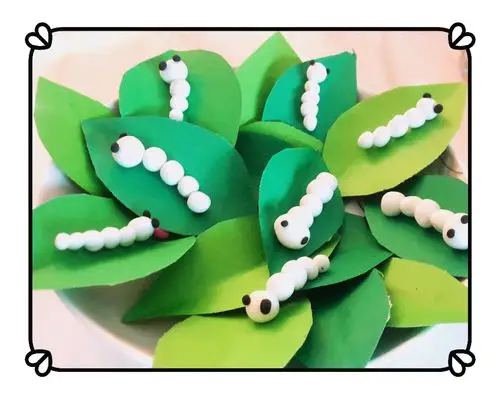 华德福幼儿园小班手工《蚕宝宝》