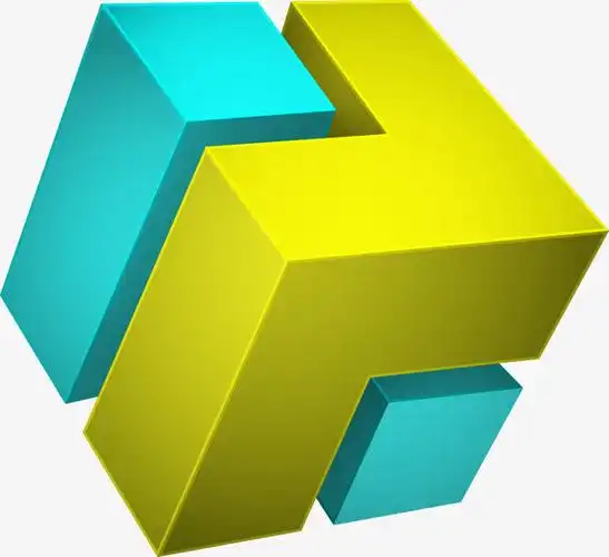 三维几何拼接正方体