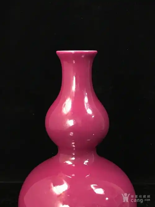 清康熙胭脂红葫芦瓶23 12.