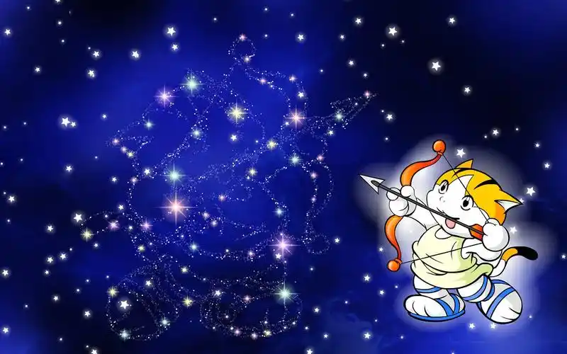 星座射手座卡通,高清图片,电脑桌面-壁纸族