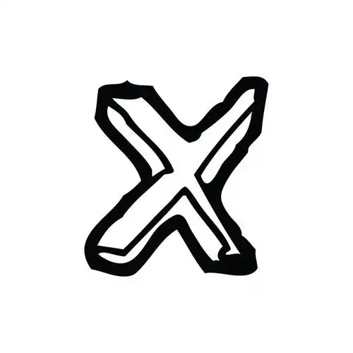 卡通字母 x,矢量, 卡通字母 x 在白色背景上