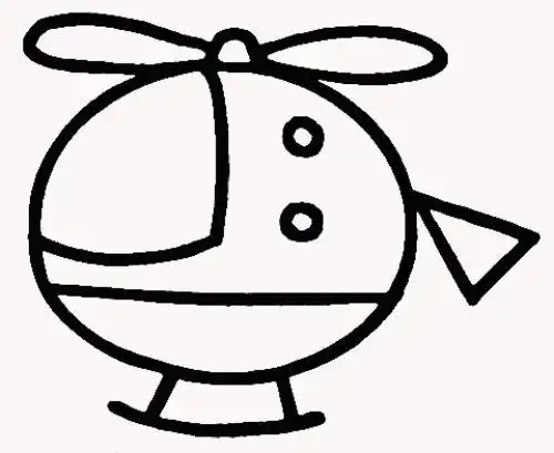 教你如何画直升飞机 灵活的直升飞机 _简笔画教程-e学堂