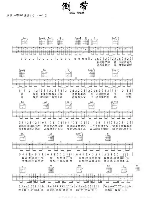 倒带精华版吉他谱unknown