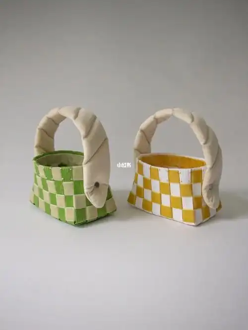 编织物语装可爱的编织篮子