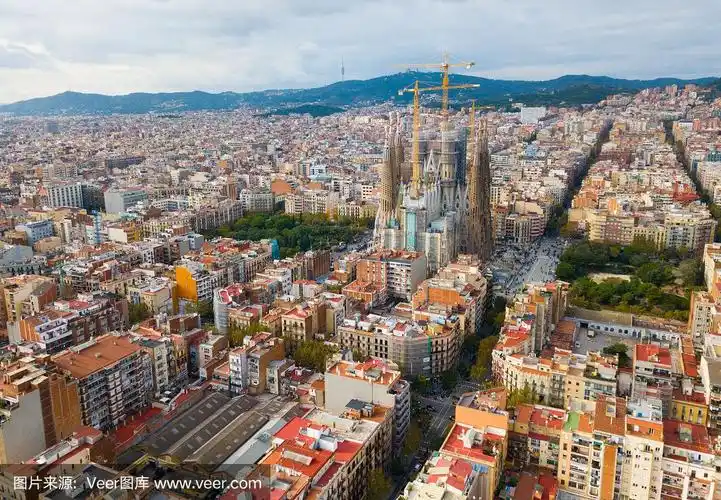 巴塞罗那鸟瞰图