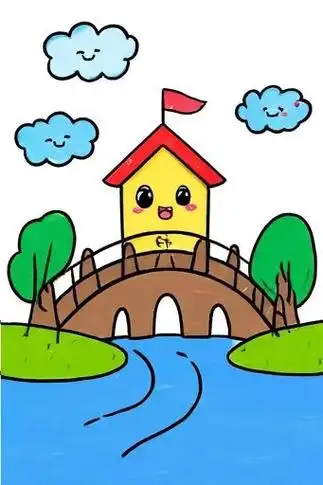 🎨3-6岁儿童画桥🌉