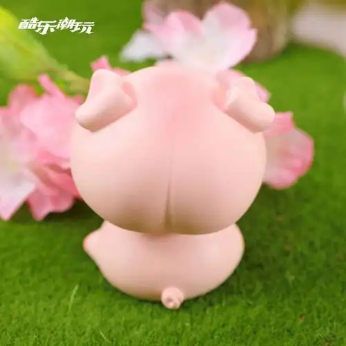 酷乐潮玩蜜桃猪摇头摆件新款时尚创意礼品玩具ins可爱
