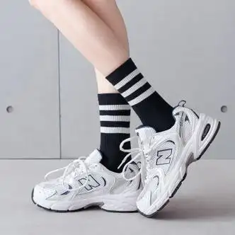 季玲5双装秋冬女袜长筒袜子女纯棉女生女孩少女初中生高中学生高筒袜