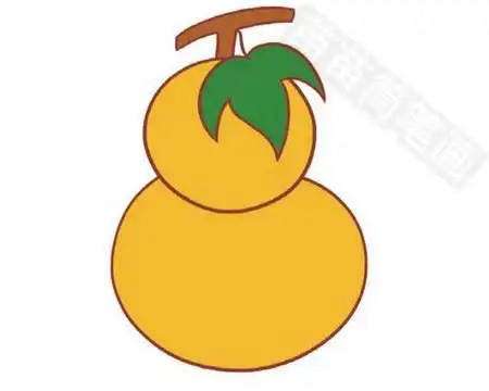 幼儿园葫芦简笔画彩色