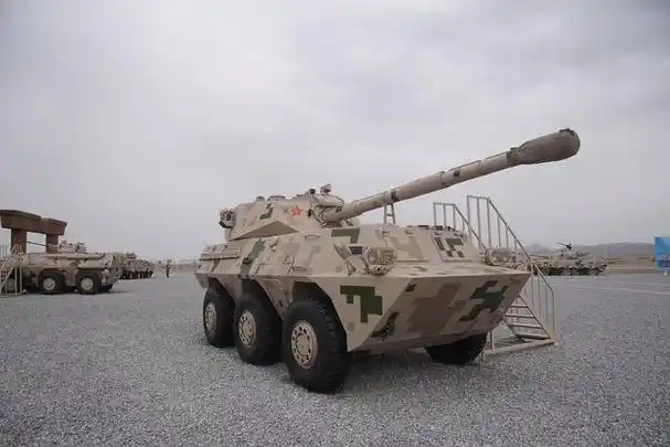 ptl-02轮式突击炮ptl-02式100mm突击炮,该炮也曾在国际军事比赛库尔勒