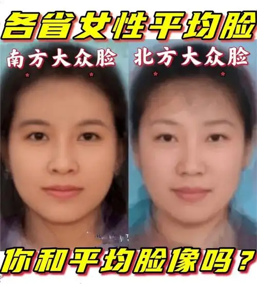讨论丨全国各省份平均女性脸来啦你觉得你和平均脸长得像吗