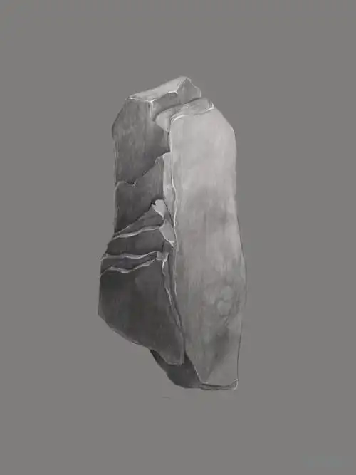 临摹石头—固体材质绘制提高训练