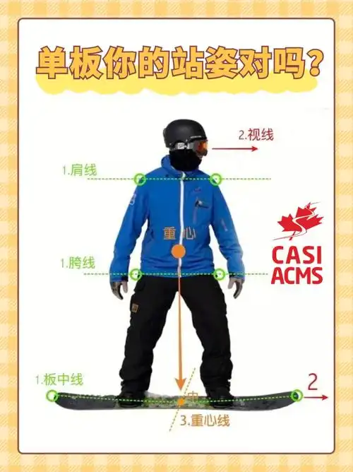 单板滑雪你的站姿对吗平板基础站姿