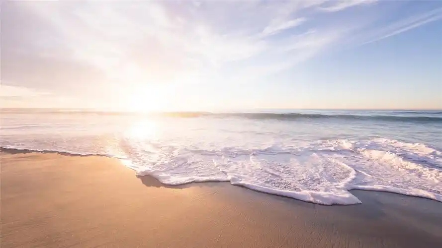 唯美海洋沙滩高清桌面壁纸