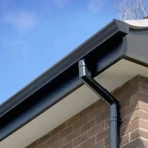 灰色成品天沟落水槽pvc檐沟水槽2020山东莱阳年末钜惠