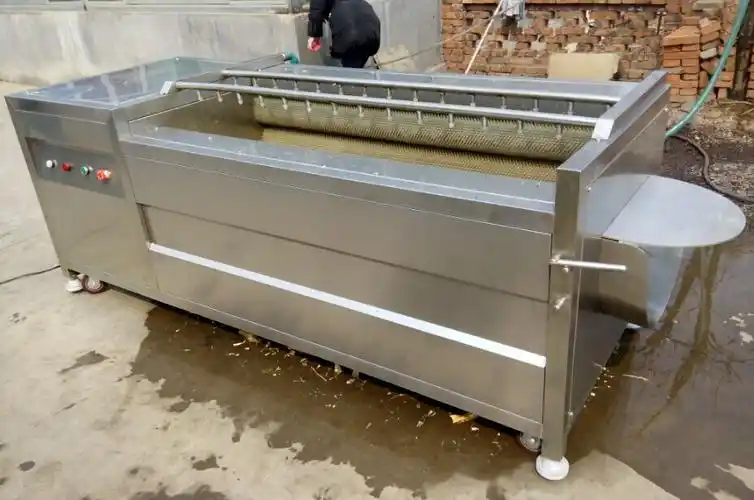 土豆清洗去皮机_大姜清洗去皮机_诸城鼎诚机械