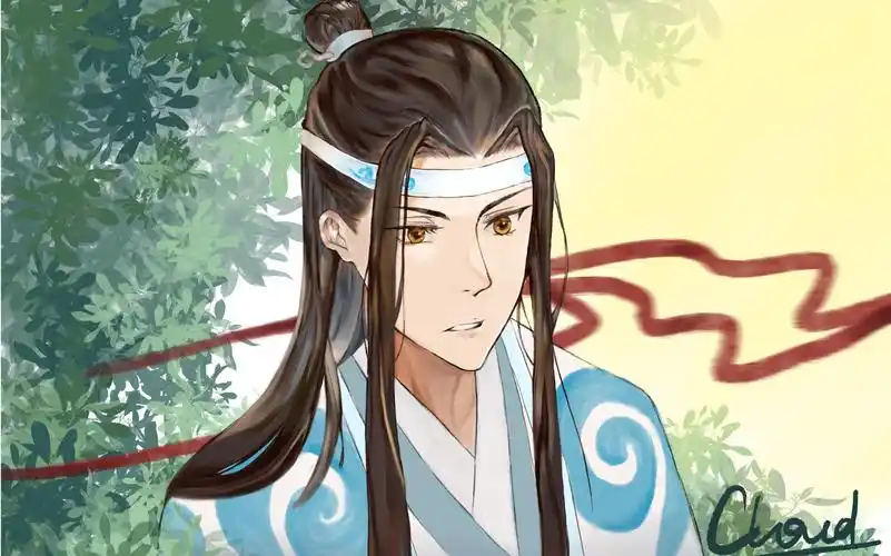 【魔道祖师】很简单的画一个蓝湛.