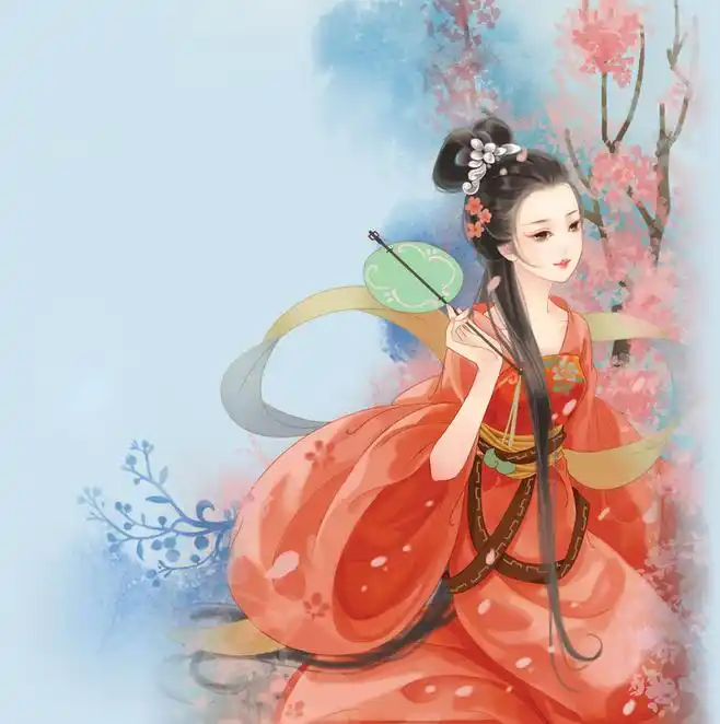 古风美女女性古装插画唯美美女美人古风人物古风女子倾国倾城妩媚仙侠